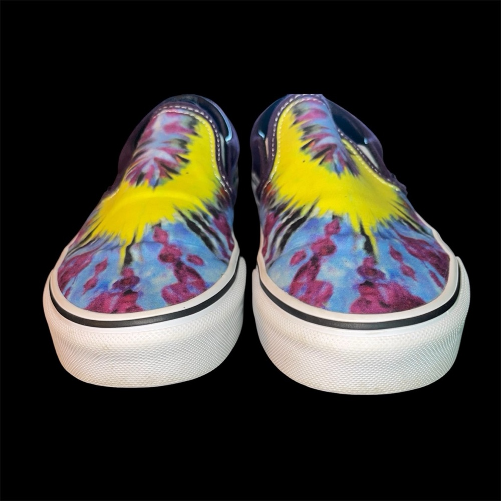 Vans Off the Wall Tie Dye Unisex Men's Sz 4 Women's Sz 5.5 Slip on Skate Shoes - Picture 4 of 8